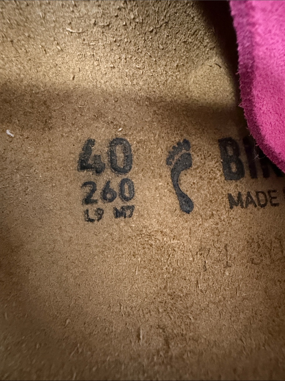 Authentic Birkenstock Pink Suede Triple-Strap Sandals. Size 40.us 9. - Picture 9 of 9